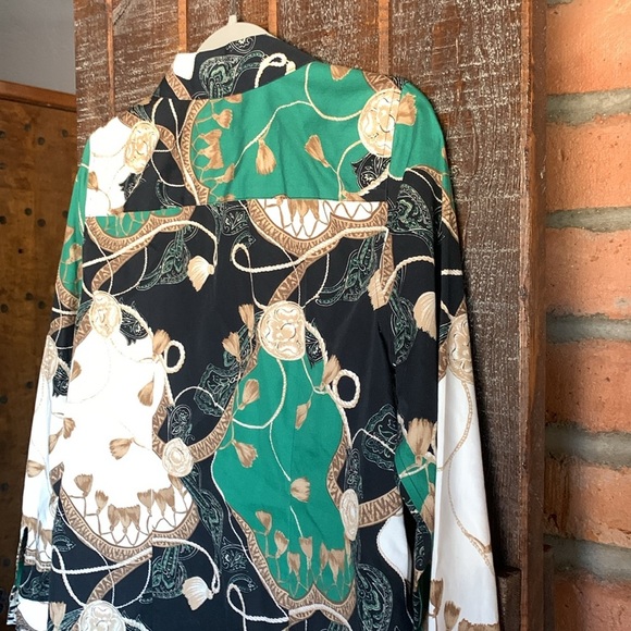 Chico’s No-Iron button up top Chicos size 0 XS equestrian preppy classic blouse - Picture 14 of 14